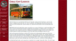 Desktop Screenshot of cablecarclassics.com